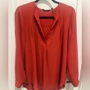 Zoe orange blouse size medium